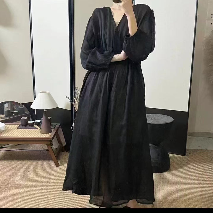 Femme Elegant Flydende Maxi Kjole Stilla