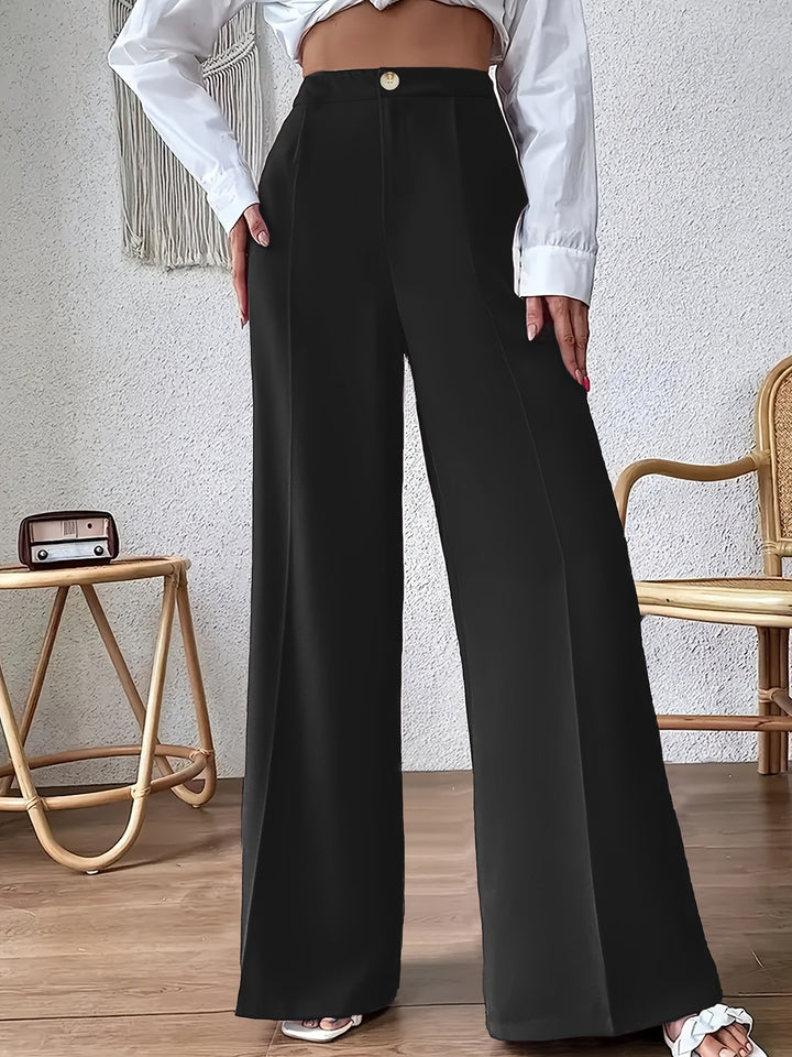 Dame elegant brede bukser med høj talje Stilla