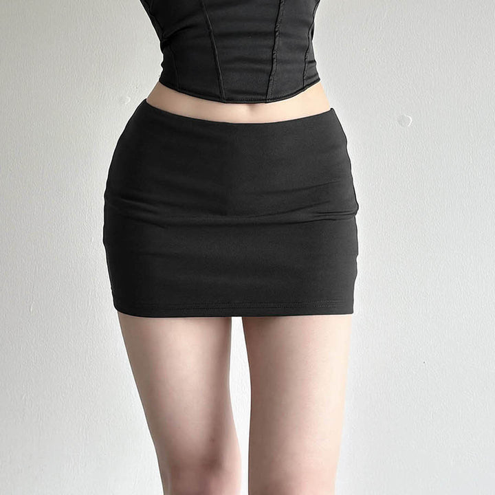 Dame Sporty Mini-Skirt med elastisk talje og funktionelt design Skovae
