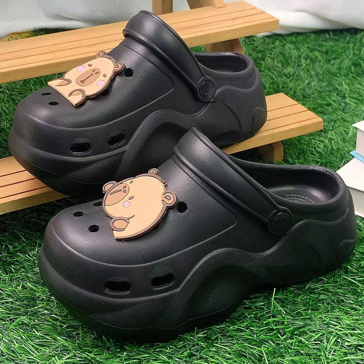 Unisex clogs med sødt bjørn motiv Stilla