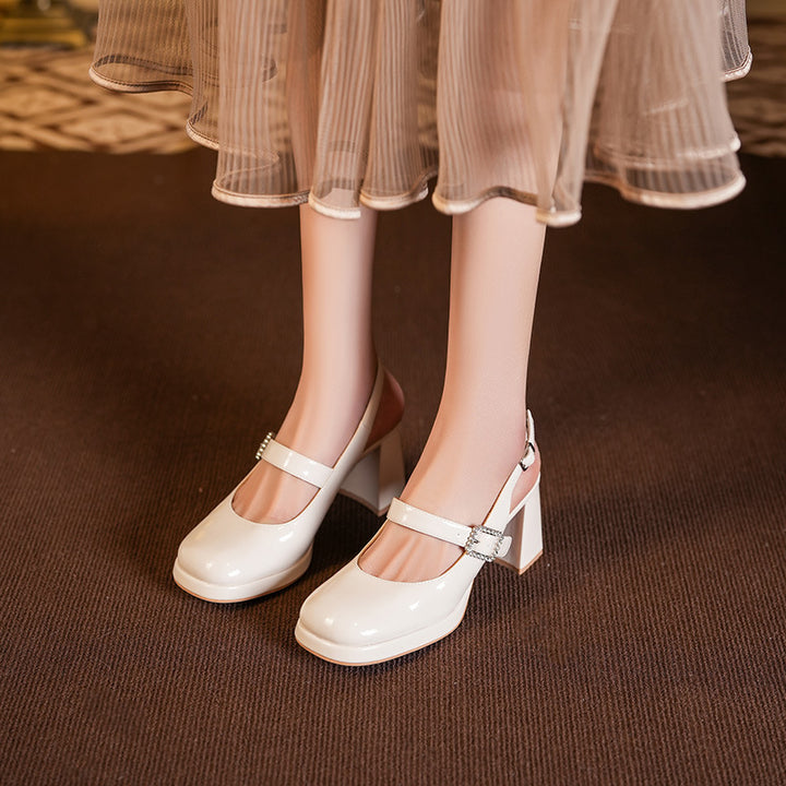 Femme Elegante Slingback Hælhøjskåne Stilla