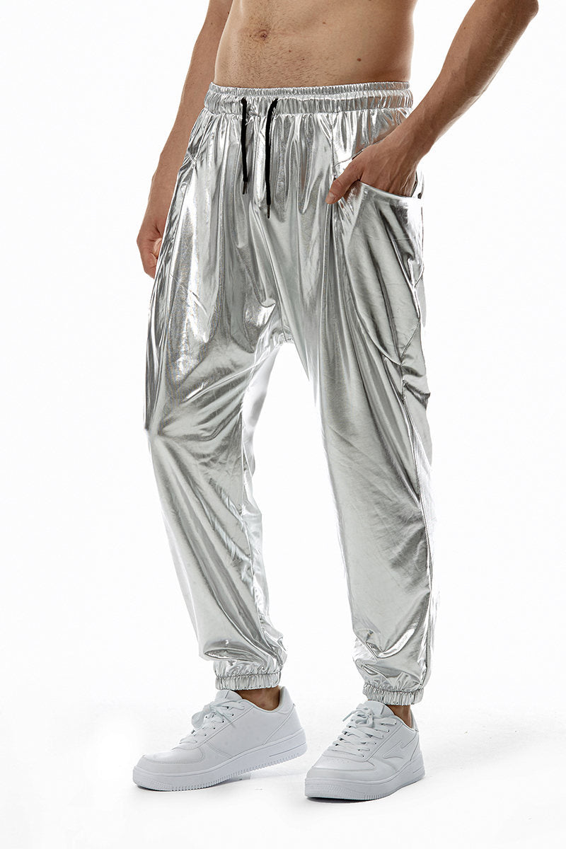 Herrer Sleek Højtydende Metallisk Joggingbukser Stilla