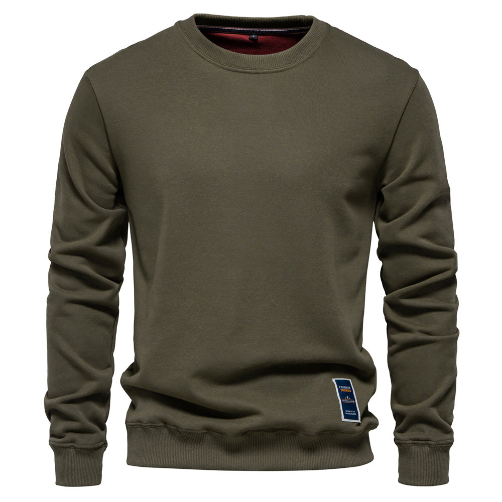 Herre sweatshirt med klassisk rund halsudskæring og blødt for Stilla