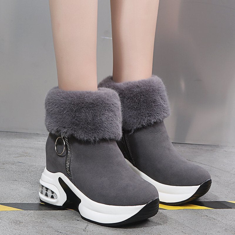 Dame foret sneakers støvler med moderigtigt plateau Stilla