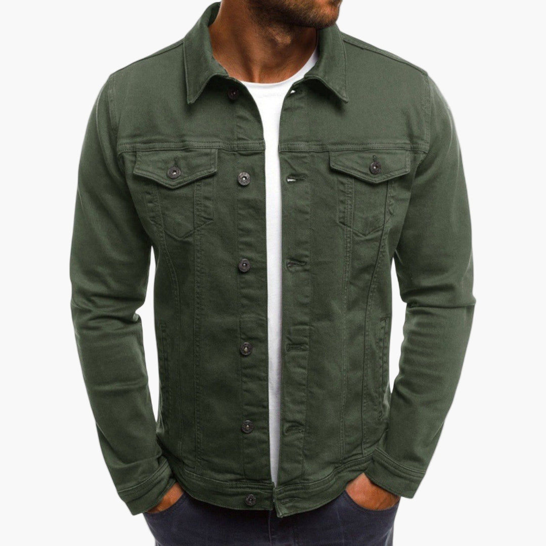 Stilla | Jeansjakke Slim Fit - Klassisk Fritidslook til Hverdag og Arbejde