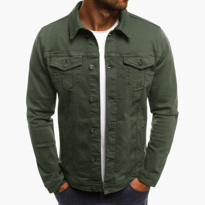 Stilla | Jeansjakke Slim Fit - Klassisk Fritidslook til Hverdag og Arbejde