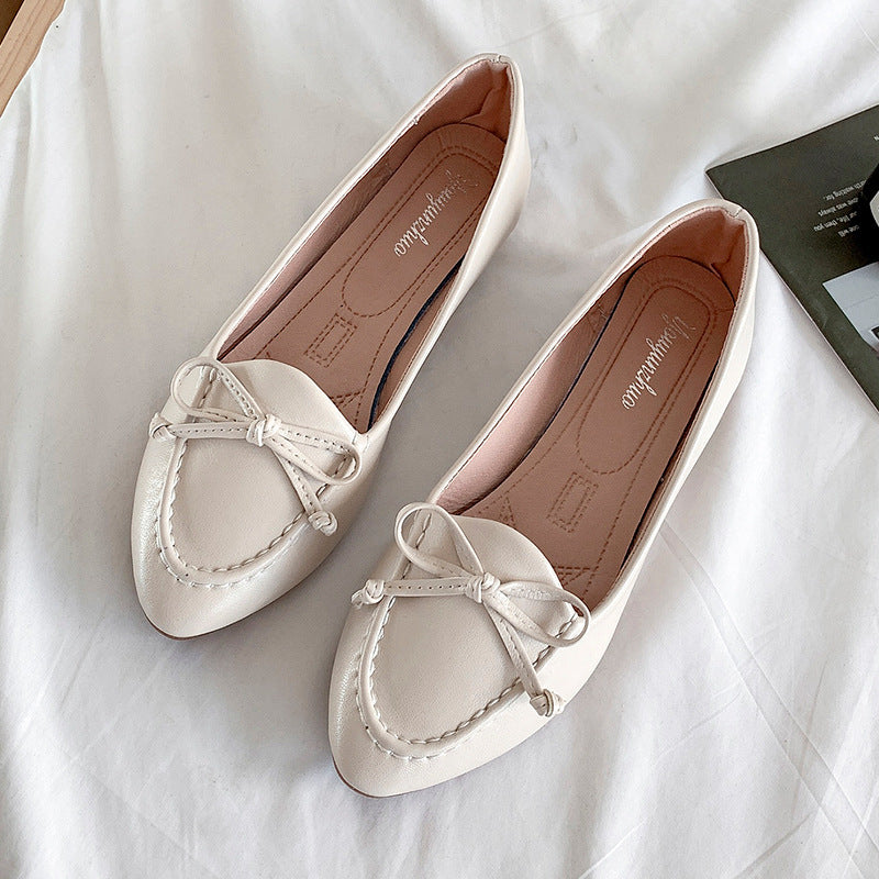 Damer Ballerinas med legende sløjfedesign og skridsikker sål Stilla