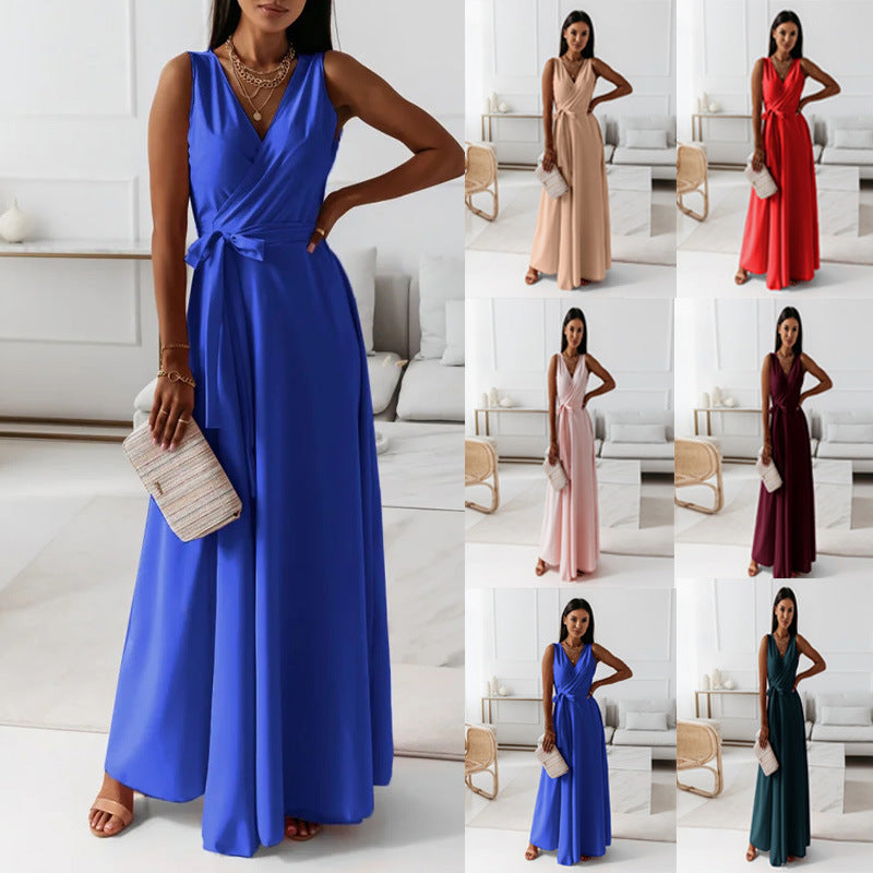 Dame Elegant Lynge-Maxi-Kjole Stilla