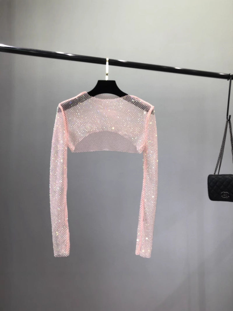 Dame netop med glitrende design og elastiske ærmer Stilla