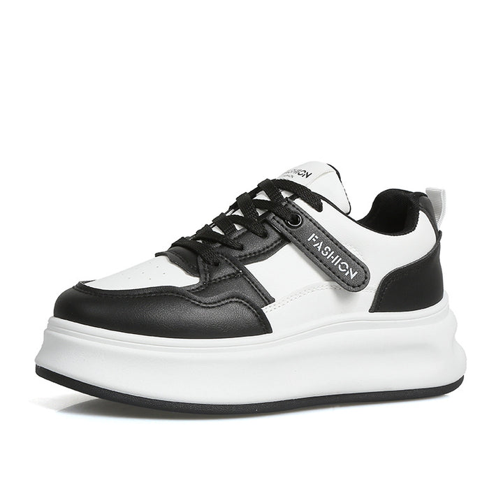 Dame behagelige Sneakers med tyk plateau og åndbart overmateriale Stilla