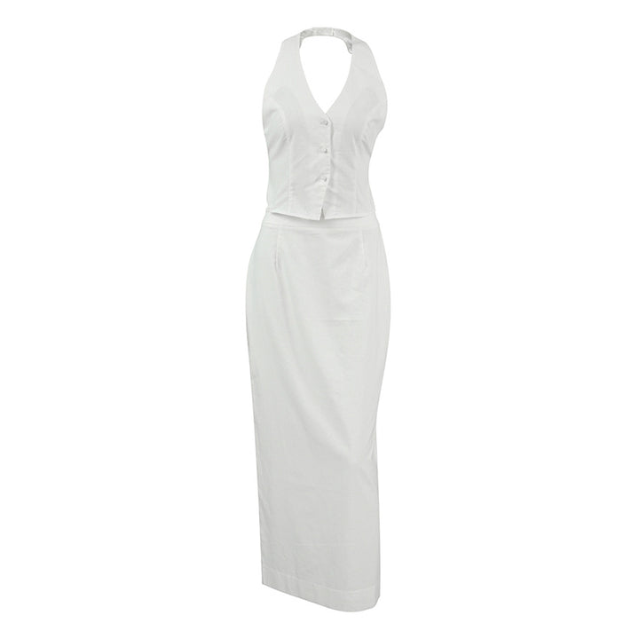 Dame elegant sommer-jumpsuit med ærmeløs top og flatterende snit Stilla