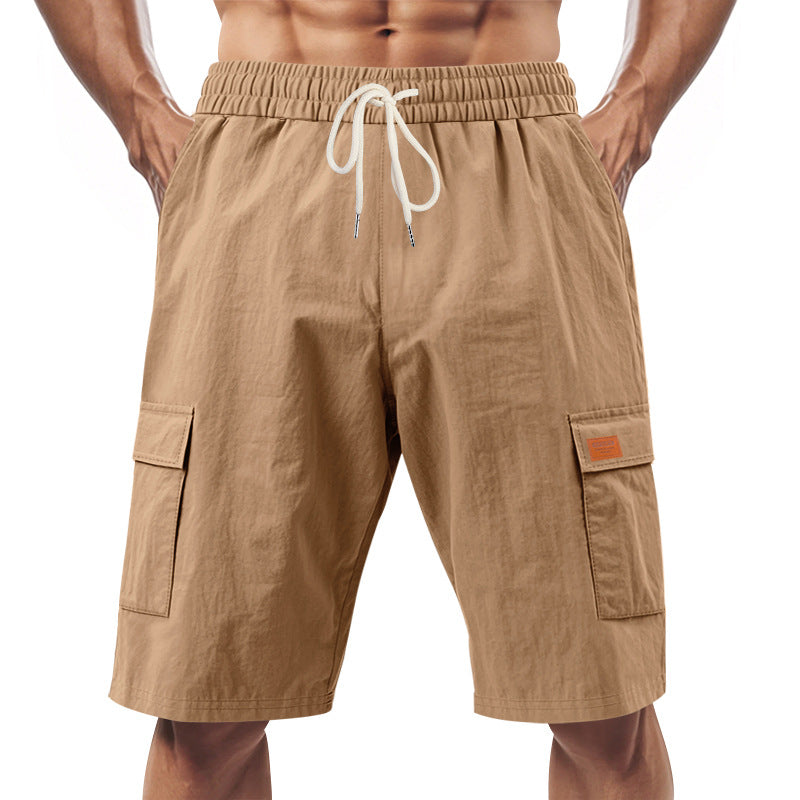 Herrer praktiske Cargo-Shorts med elastisk talje og sidelommer Stilla