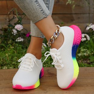 Dame Sporty løbesneakers med elastisk mesh-overdel og skridsikker sål Stilla