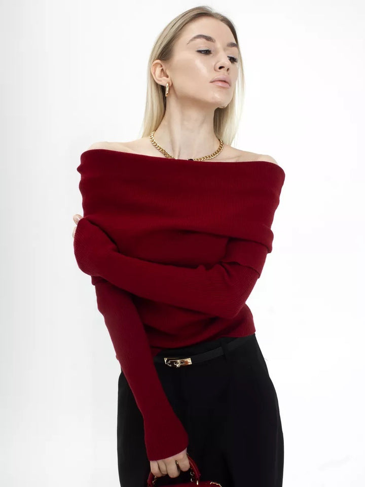 Off-Shoulder Langærmet Top Stilla