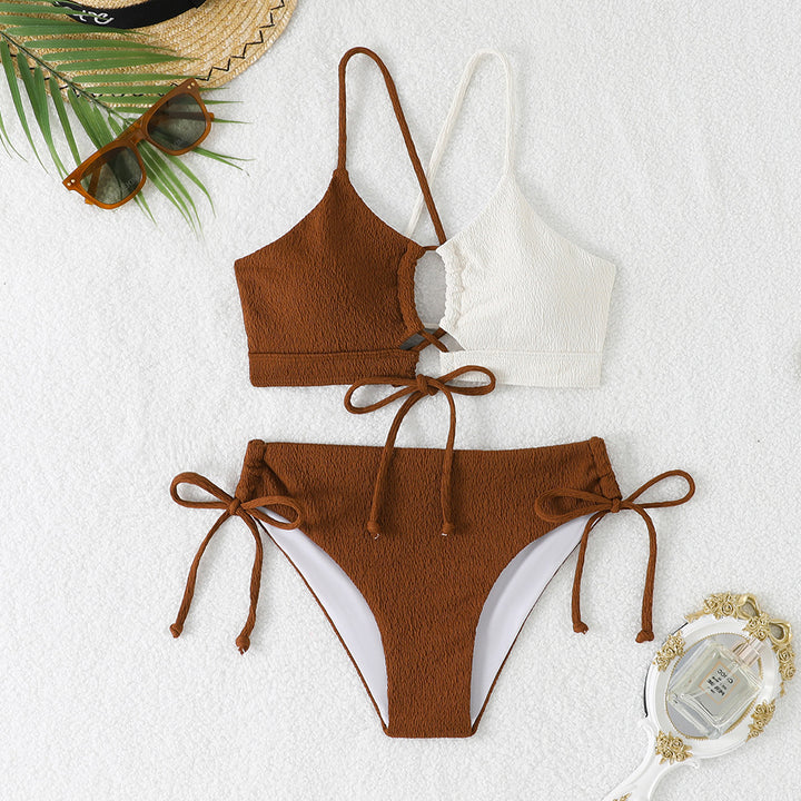 Dame bikini sæt med iøjnefaldende cut-out og justerbare stropper Stilla