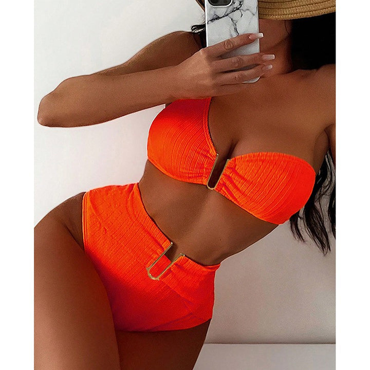 Damer Højskåret Bikini-sæt med aftagelige stropper Skovae