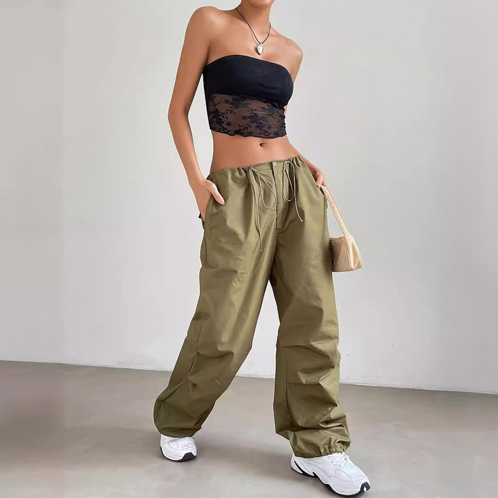 Dame gennemsigtig Crop-Top med florale detaljer Skovae