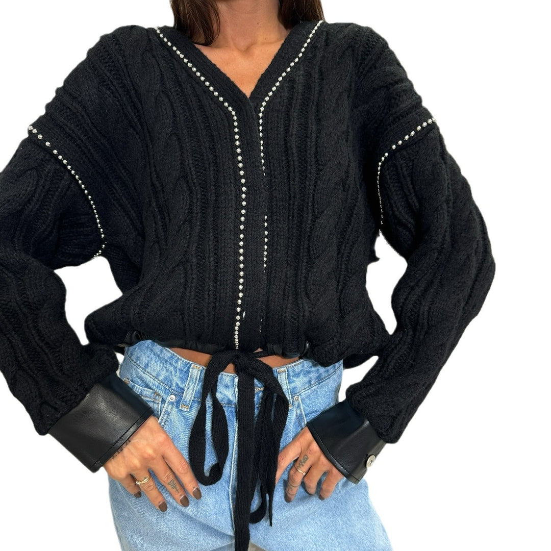 Damer Mode Strik Sweater med Statement Print Stilla