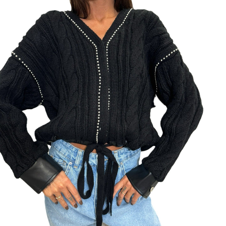 Damer Mode Strik Sweater med Statement Print Stilla