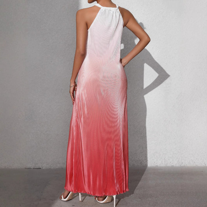 Dame Maxikjole med elegant omslag design og raffineret drapering Stilla