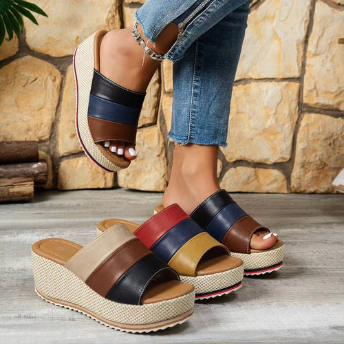 Dame plateau sandaler med ergonomisk fodseng-teknologi Stilla