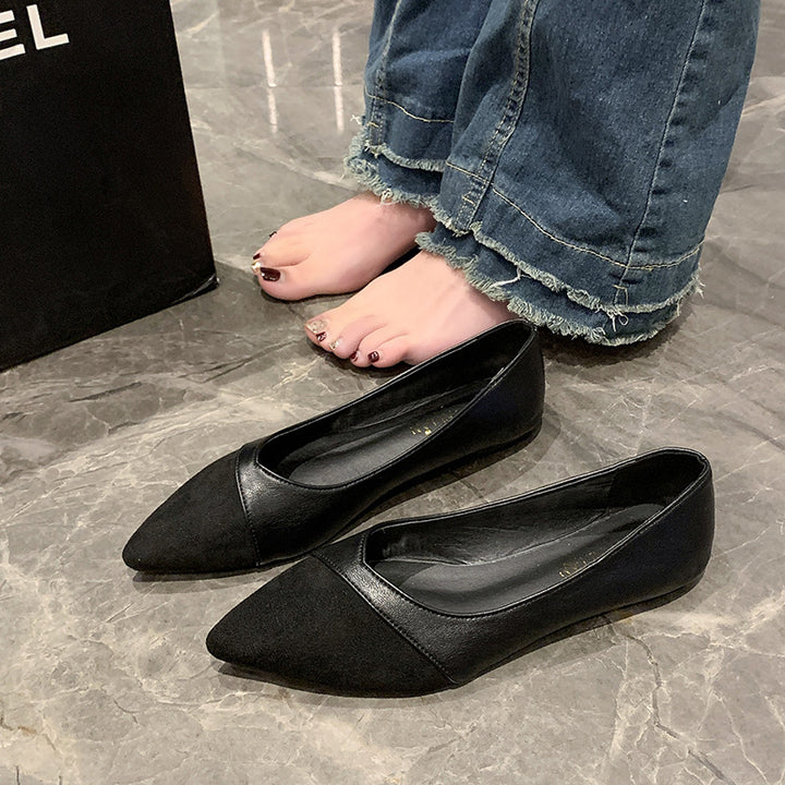 Dame elegante Ballerinas med spidst snit og blød polstring Stilla