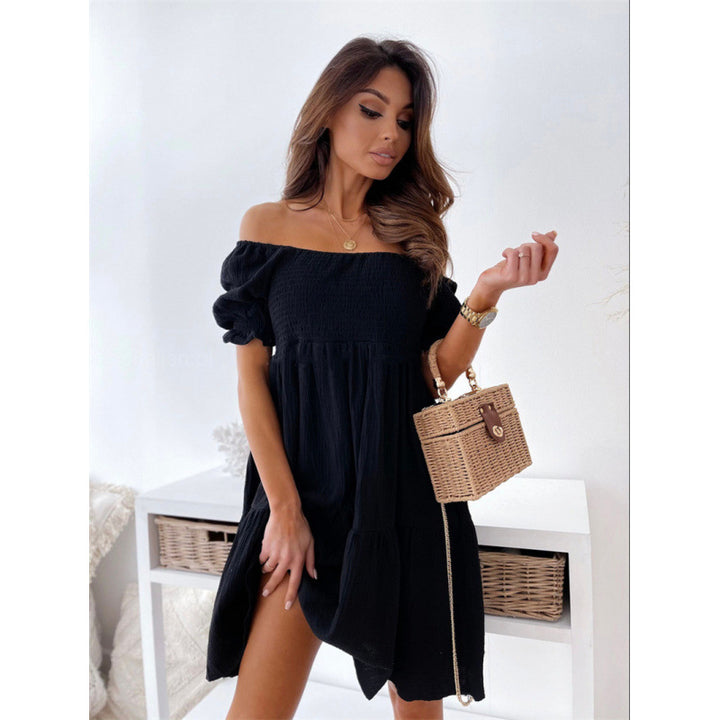 Damer Off-Shoulder Lagdelt Minikjole Stilla