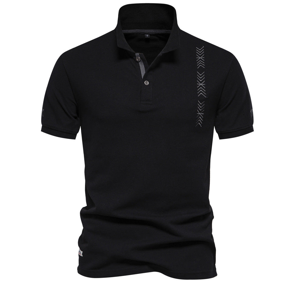 Herre Poloshirt med sportsligt designelement og moderigtigt krave Stilla