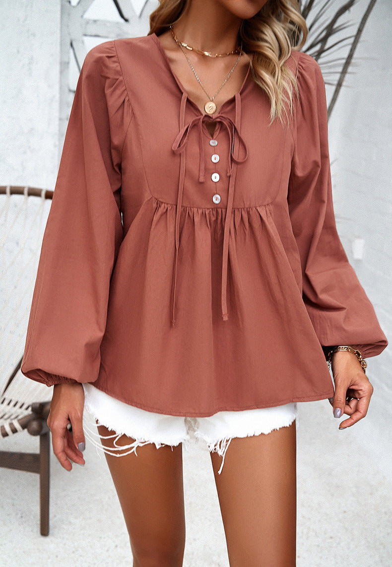 Stilla | Knap Oversized Skjortekjole, Elegant