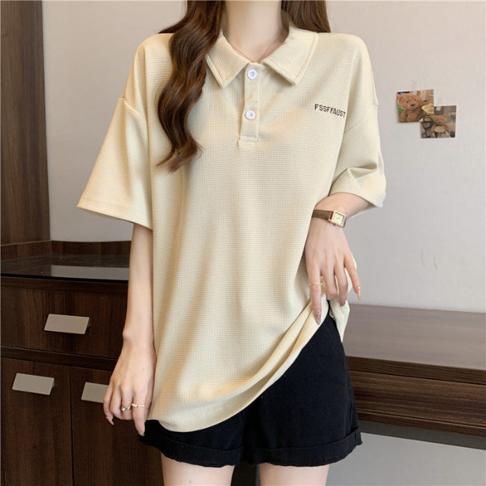 Kvinders Relaxed Fit Struktureret Poloshirt Stilla