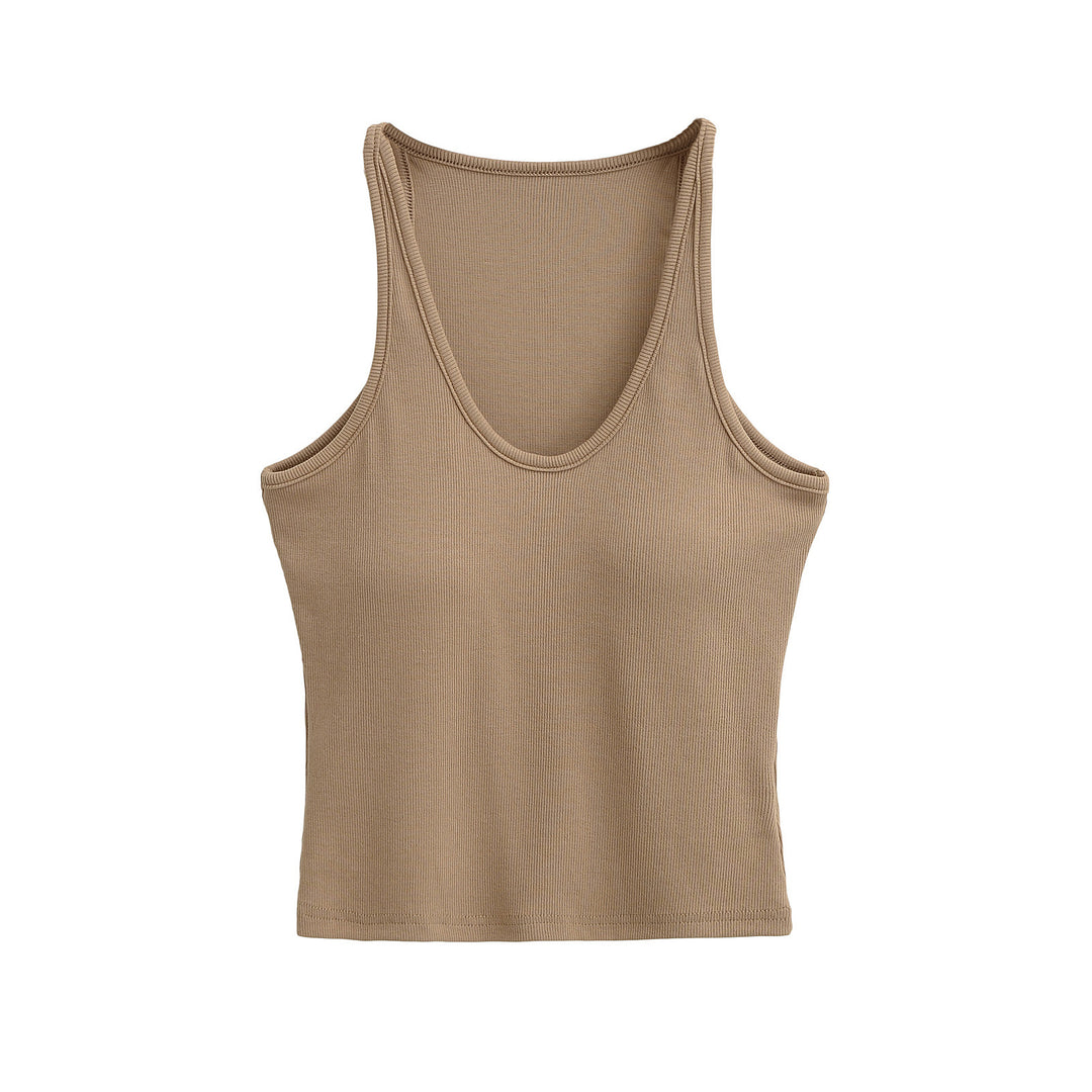 Femme Ribben Crop Tank Top Stilla