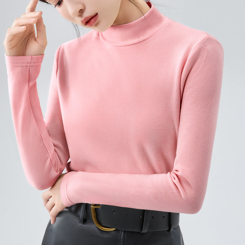 Dame Turtleneck Shirt i blød stretchy materiale blanding med elegante detaljer Stilla