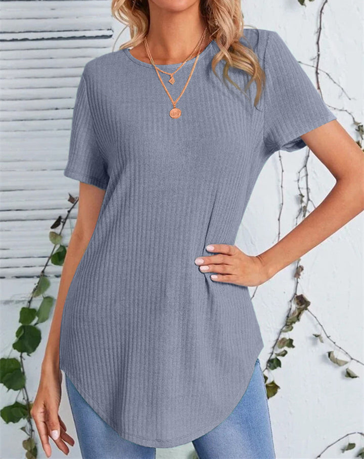Dame Rib Langline T-Shirt Stilla