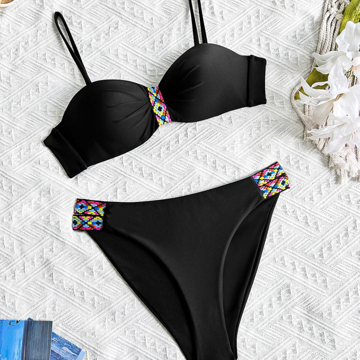 Dame Bikiniset med udsmykkede detaljer Skovae