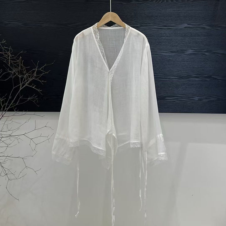 Femme Letvægts Transparent Lagdelt Bluse Stilla