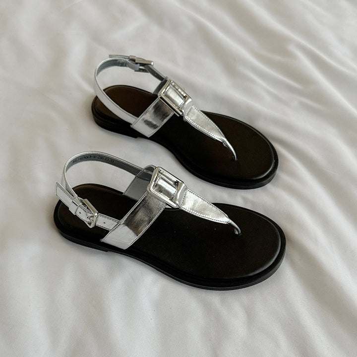 Femme Elegante Justerbare Tå Sandaler Stilla