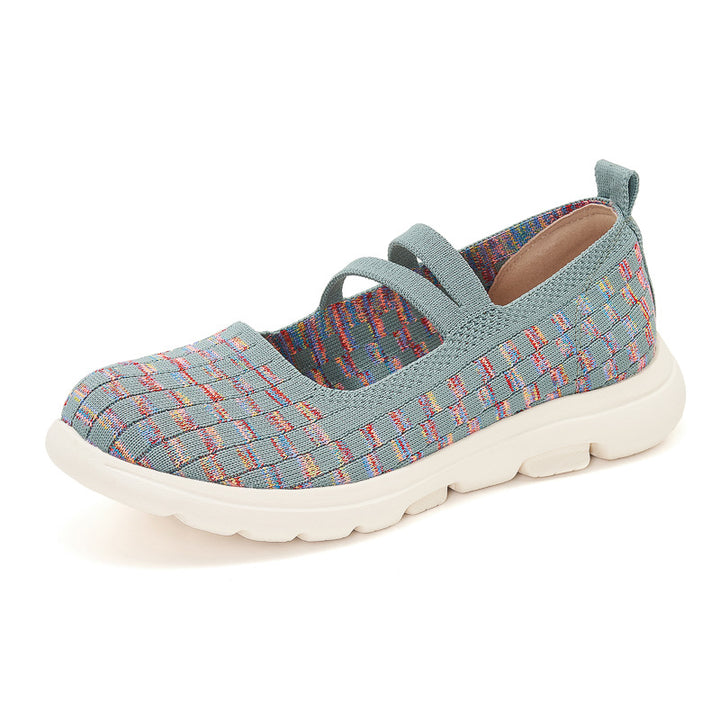 Dame komfortable Slip-On Sneakers med elastiske remme og åndbart overmateriale Stilla
