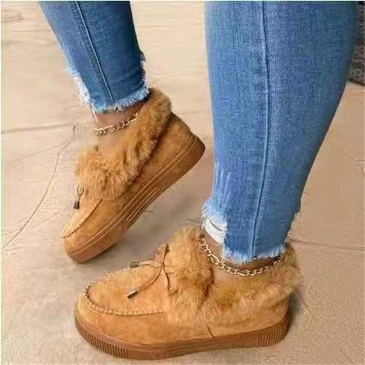 Dame fluffy sneakers med moderigtigt design og behageligt indre for Stilla