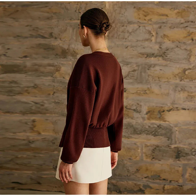 Kvinders mode cardigan med elegant lukning Stilla