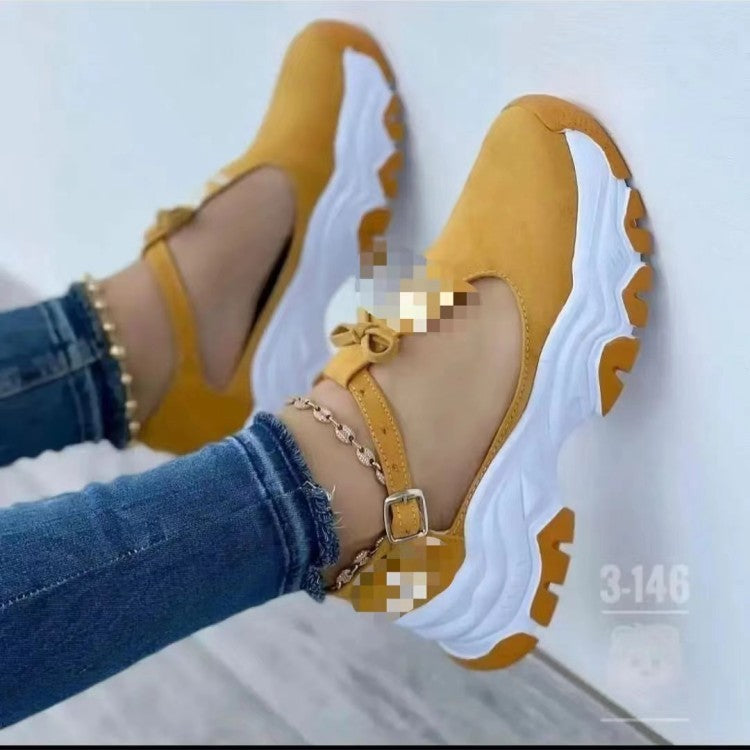 Dame Sporty Sneakers med justerbar rem og åndbar sål Stilla