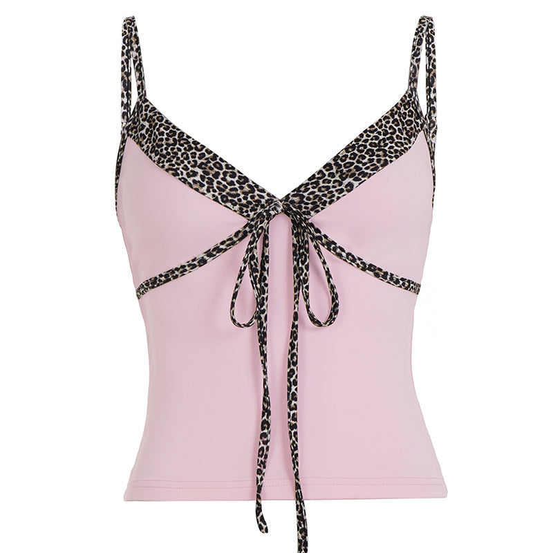 Dame lukning-top med fashionable leo-design Skovae