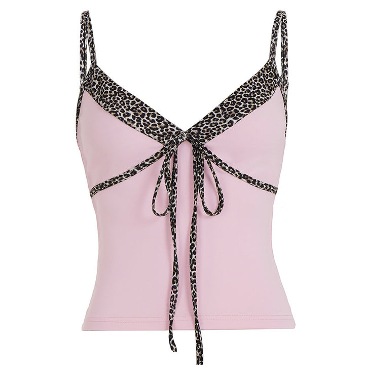 Dame lukning-top med fashionable leo-design Skovae
