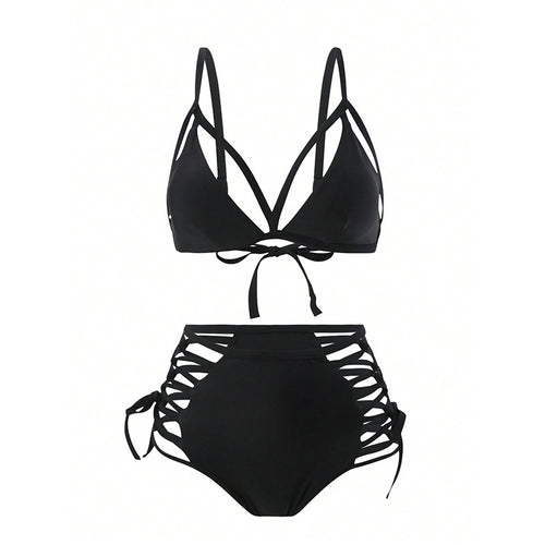 Dame Bikini-sæt med innovativ skæring og trendy cut-out-design Stilla