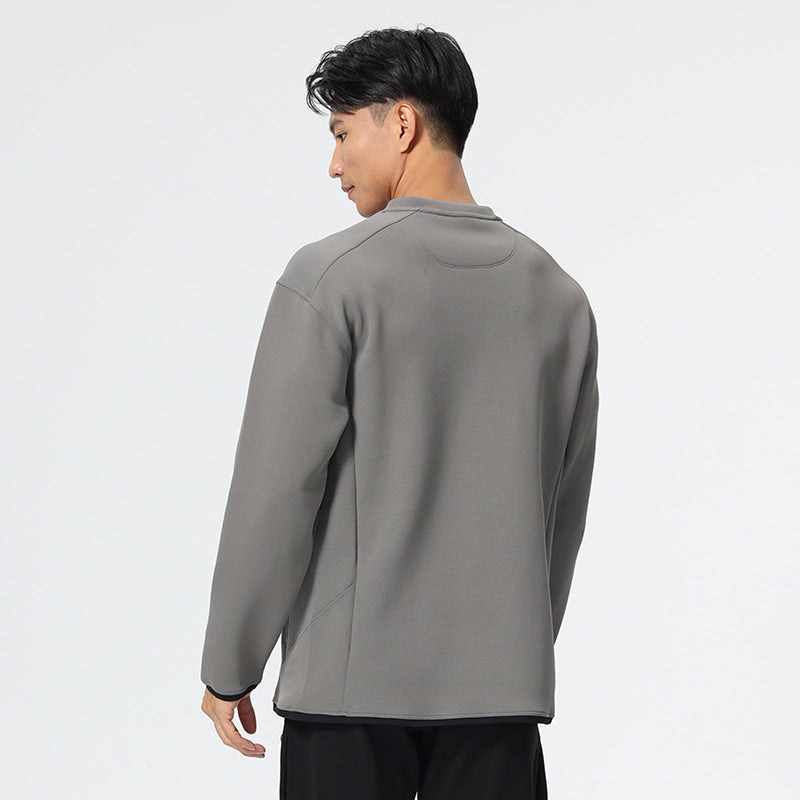 Herrer fleece sweatshirt med praktiske lynlåslommer og isolerende varmefunktion Stilla