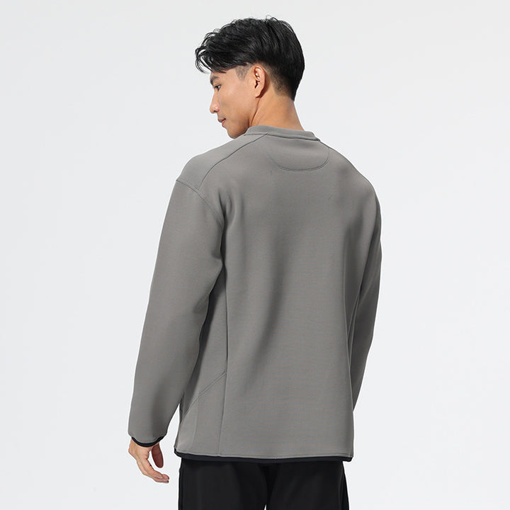 Herrer fleece sweatshirt med praktiske lynlåslommer og isolerende varmefunktion Stilla