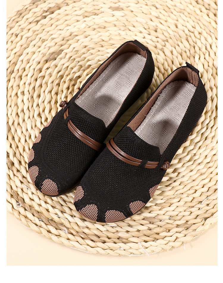 Femme Let strik Slip-On Balletsko Stilla