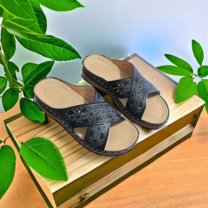 Dame Blomsterapplikationer Komfort-Sandaler Stilla