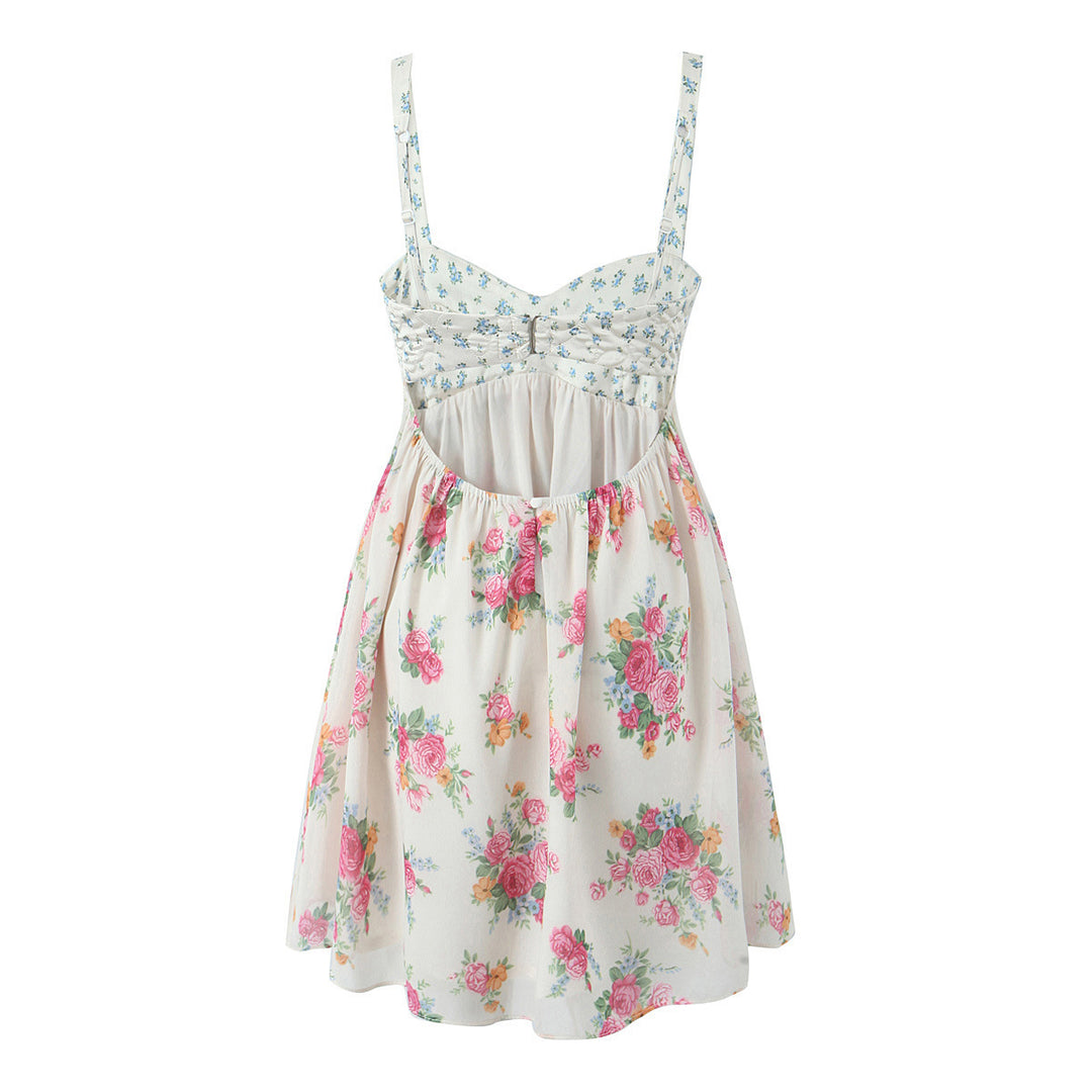 Femme Floral Print Sommerkjole Stilla