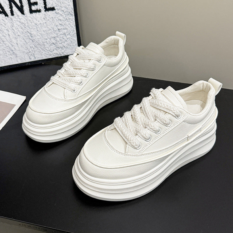 Dame Chunky Plateau-Sneakers med blød sål og åndbart overmateriale Stilla