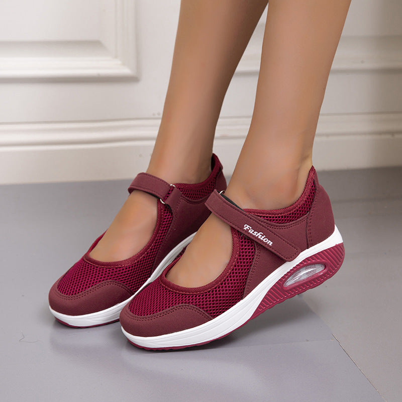 Damer Sporty Sneakers med justerbar velcro og åndbart overmateriale Stilla